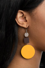Load image into Gallery viewer, Modern Materials ~ Yellow Paparazzi Earrings
