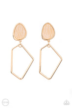 Load image into Gallery viewer, Paparazzi&quot;Retro Reverie&quot; - Gold Clip-on  Earrings
