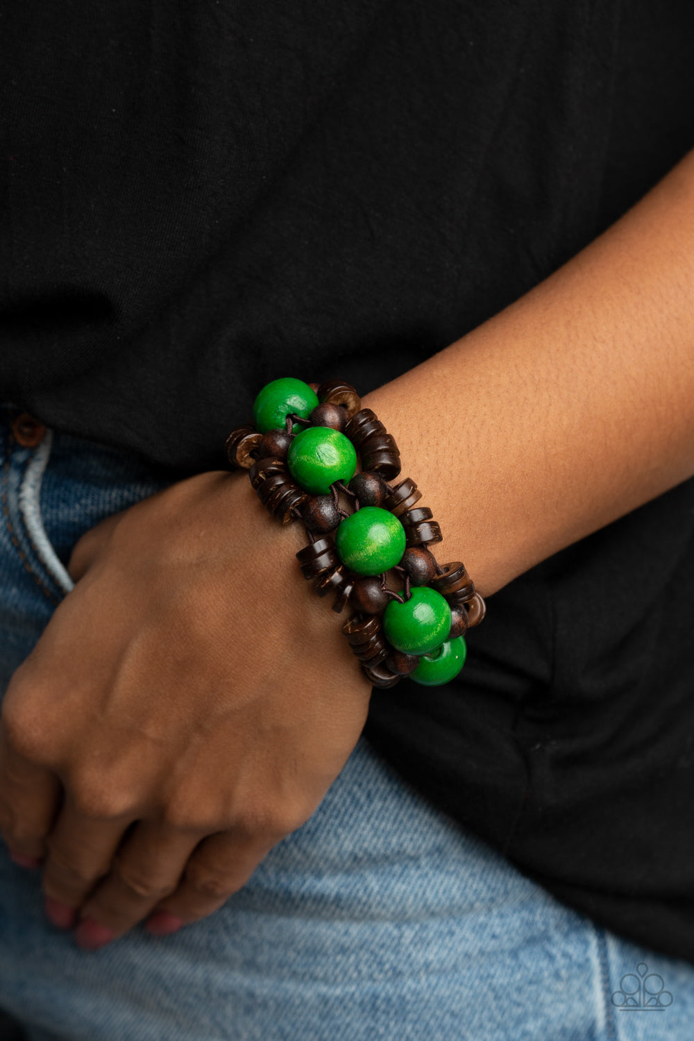 Tropical Temptations - Green Bracelet- Paparazzi Accessories