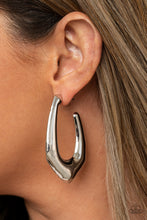 Load image into Gallery viewer, Find Your Anchor - Silver - Paparazzi Earrings
