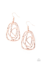 Load image into Gallery viewer, Paparazzi Accessories Artisan Relic Rose Gold Earrings
