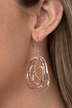 Load image into Gallery viewer, Paparazzi Accessories Artisan Relic Rose Gold Earrings

