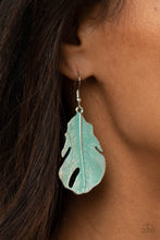 Load image into Gallery viewer, Heads QUILL Roll ~  Blue Paparazzi Earrings
