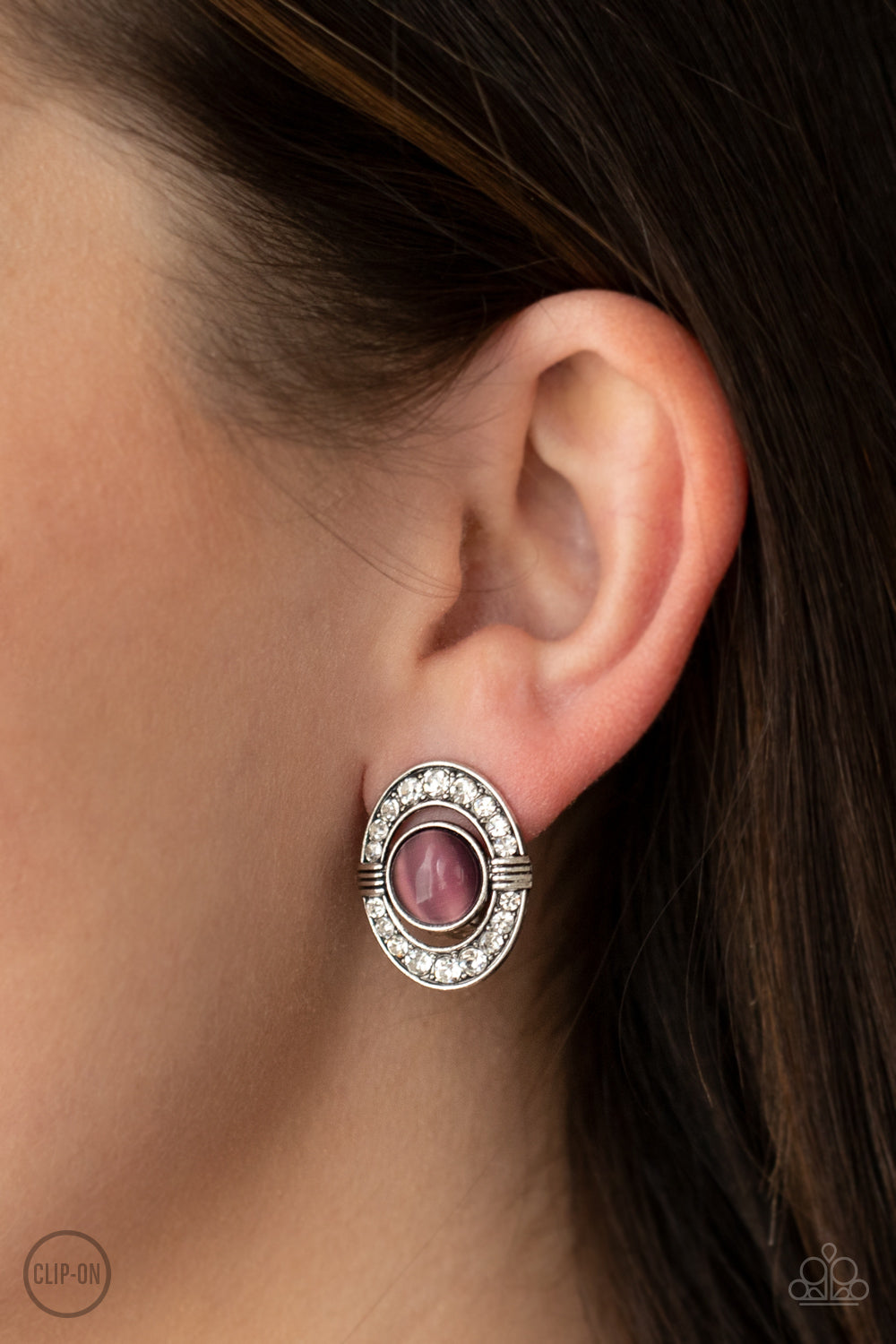 GLOW of Force - Purple Earrings Paparazzi