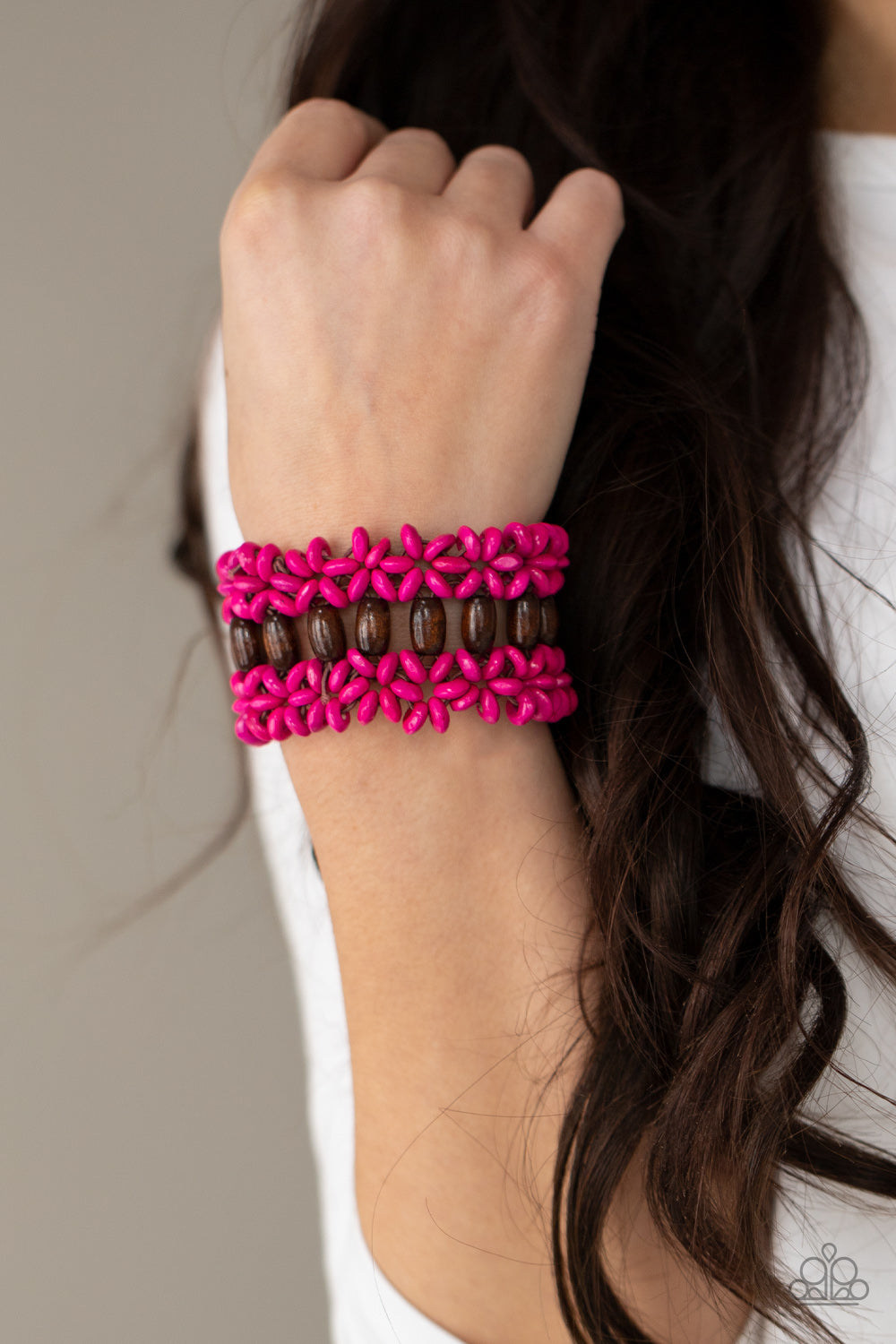 Bali Beach Retreat - Pink Bracelet- Paparazzi