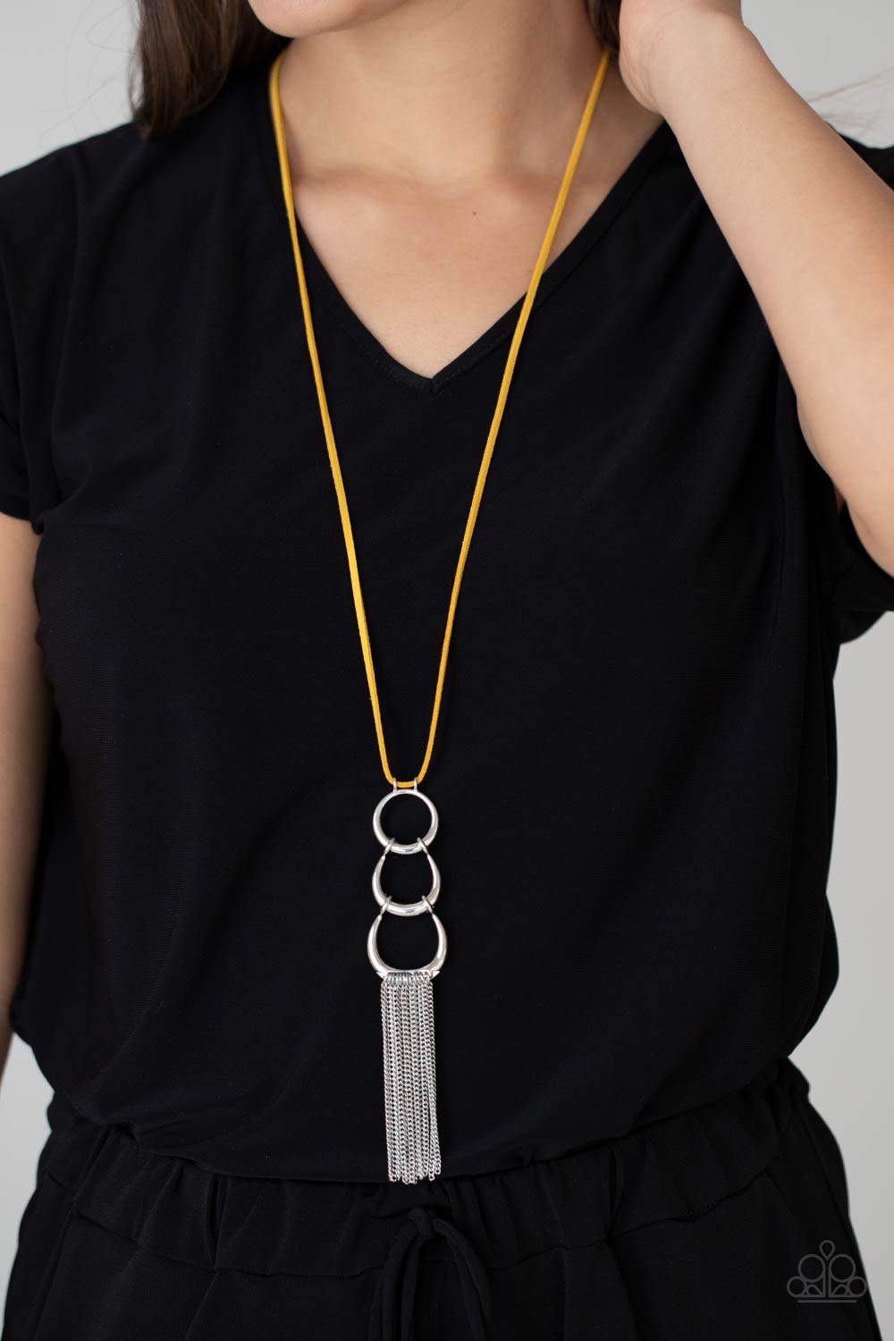 Paparazzi Accessories Industrial Conquest - Yellow Necklace