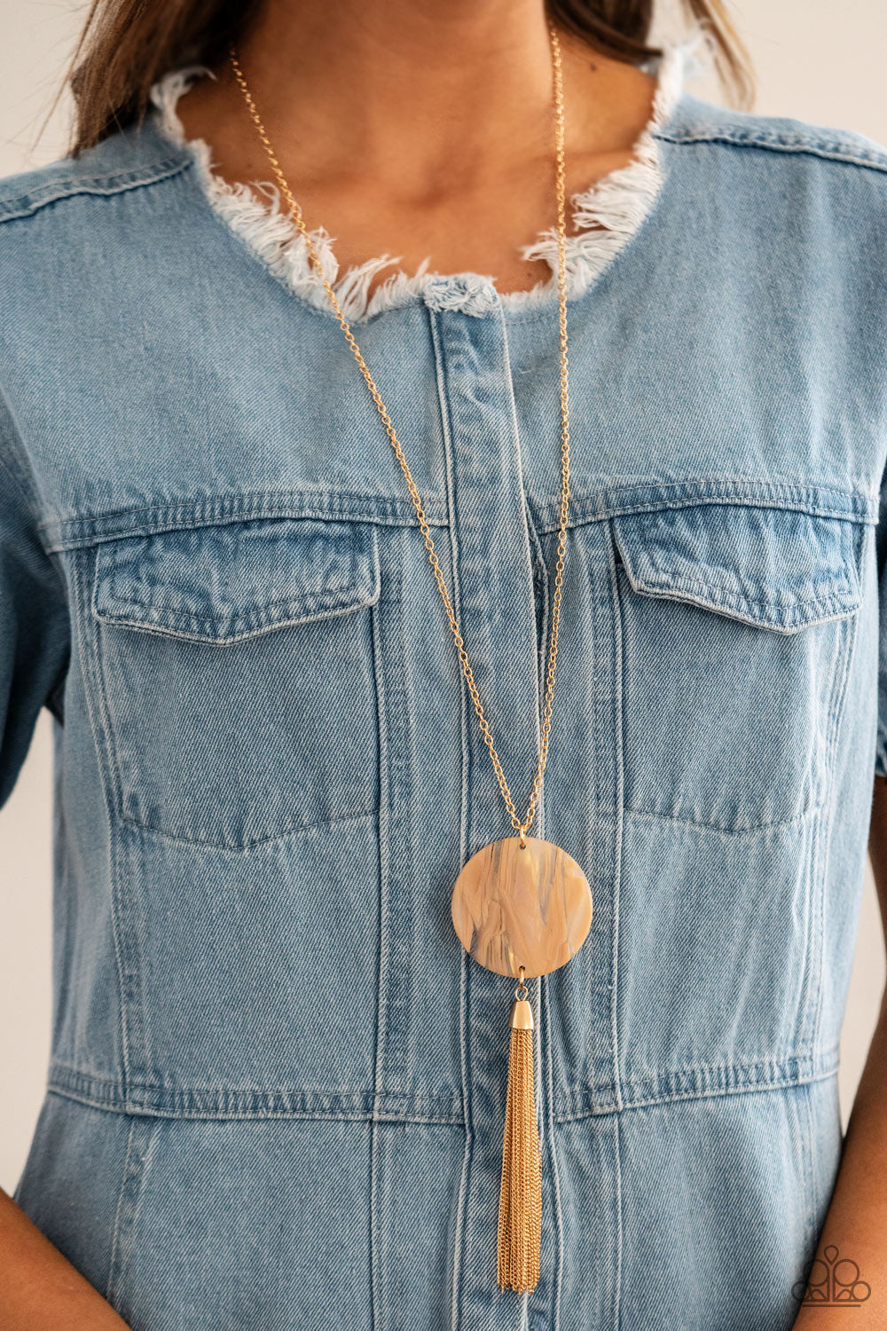 Up FAUX Grabs - Orange Necklace- Paparazzi