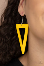 Load image into Gallery viewer, Bermuda Backpacker - Yellow - Paparazzi Earrings
