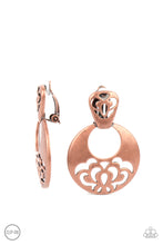 Load image into Gallery viewer, Paparazzi 💖Industrial Eden - Copper Clip-on 💖 Earrings
