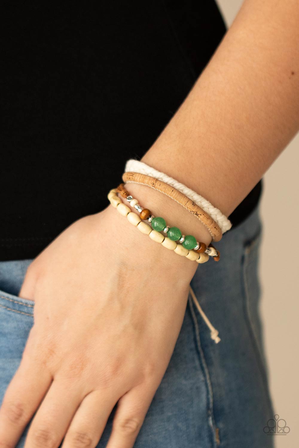 Natural-Born Navigator ~Green  Paparazzi Bracelet