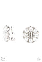 Load image into Gallery viewer, Roundabout Ritz ~ White Clip-on Paparazzi Earrings
