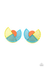 Load image into Gallery viewer, Paparazzi Accessories Its Just an Expression - Blue - Multi Earrings
