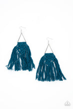 Load image into Gallery viewer, Modern Day Macrame - Blue  Paparazzi Earrings.
