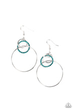 Load image into Gallery viewer, Paparazzi Accessories In An Orderly Fashion - Blue Earrings
