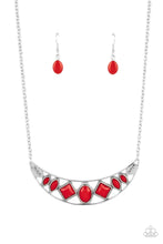 Load image into Gallery viewer, Emblazoned Era - Red Paparazzi Necklace
