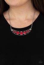 Load image into Gallery viewer, Emblazoned Era - Red Paparazzi Necklace
