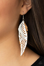 Load image into Gallery viewer, WINGING Off The Hook - White Paparazzi Accessories

