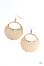 Load image into Gallery viewer, Fan Girl Glam - Gold Paparazzi Earrings
