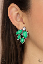 Load image into Gallery viewer, Fancy Foliage - Green - Paparazzi Earrings

