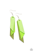 Load image into Gallery viewer, Suede Shade - Green - Paparazzi Earrings
