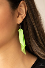 Load image into Gallery viewer, Suede Shade - Green - Paparazzi Earrings
