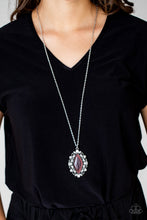 Load image into Gallery viewer, Paparazzi Accessories Exquisitely Enchanted -Purple  Cat`s Eye Stone  Necklace
