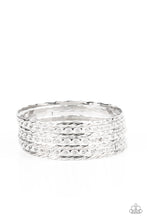 Load image into Gallery viewer, Paparazzi Accessories Back-To-Back Stacks - Silver Bracelet
