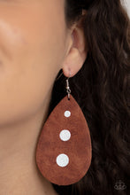 Load image into Gallery viewer, Paparazzi Rustic Torrent  Brown  Earrings

