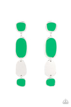 Load image into Gallery viewer, Paparazzi  Accessories All Out Allure - Green Earrings
