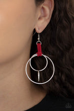 Load image into Gallery viewer, Fearless Fusion - Red - Paparazzi Earrings
