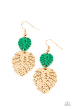 Load image into Gallery viewer, Palm Tree Cabana - Green - Paparazzi Earrings

