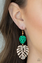 Load image into Gallery viewer, Palm Tree Cabana - Green - Paparazzi Earrings
