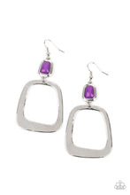 Load image into Gallery viewer, Material Girl Mod Purple Paparazzi Earrings
