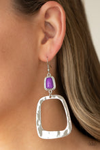 Load image into Gallery viewer, Material Girl Mod Purple Paparazzi Earrings
