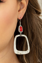 Load image into Gallery viewer, Material Girl Mod - Red Earrings Paparazzi
