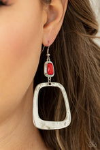 Load image into Gallery viewer, Material Girl Mod - Red Earrings Paparazzi
