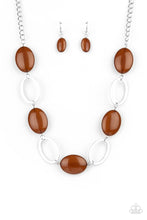 Load image into Gallery viewer, Beachside Boardwalk - Brown - Paparazzi Necklace
