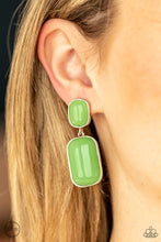 Load image into Gallery viewer, Paparazzi 💖 Meet Me At The Plaza - Green💖 Earrings
