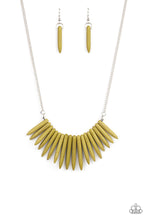 Load image into Gallery viewer, Paparazzi Accessories Exotic Edge - Green Necklace
