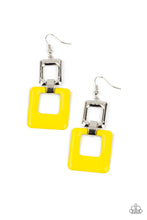 Load image into Gallery viewer, Paparazzi Accessories Twice As Nice - Yellow Earrings
