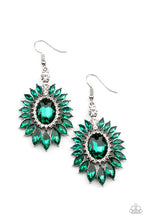 Load image into Gallery viewer, Big Time Twinkle - Green Earrings - Paparazzi
