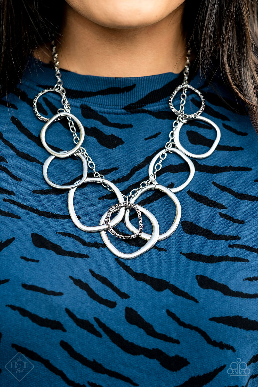 Paparazzi Accessories Dizzy With Desire - Silver Necklace