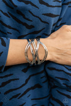 Load image into Gallery viewer, Hautely Hammered - Silver Bracelet- Paparazzi
