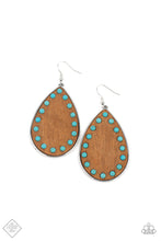 Load image into Gallery viewer, Rustic Refuge ~ Blue Paparazzi Earrings
