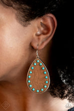 Load image into Gallery viewer, Rustic Refuge ~ Blue Paparazzi Earrings
