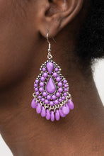 Load image into Gallery viewer, Paparazzi Accessories Persian Posh - Purple Earrings
