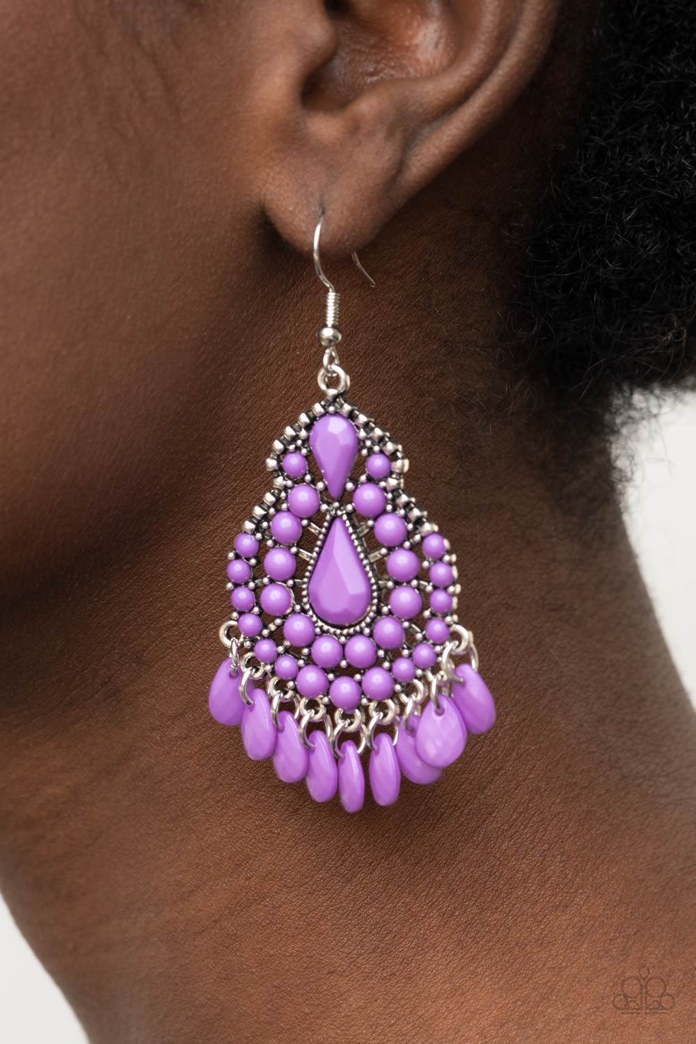 Paparazzi Accessories Persian Posh - Purple Earrings