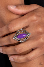 Load image into Gallery viewer, Fearless Fluorescence - Purple Paparazzi Ring
