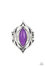 Load image into Gallery viewer, Fearless Fluorescence - Purple Paparazzi Ring
