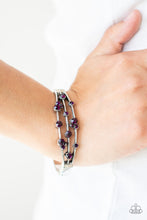 Load image into Gallery viewer, Paparazzi Cosmic Candescence - Purple Bracelet
